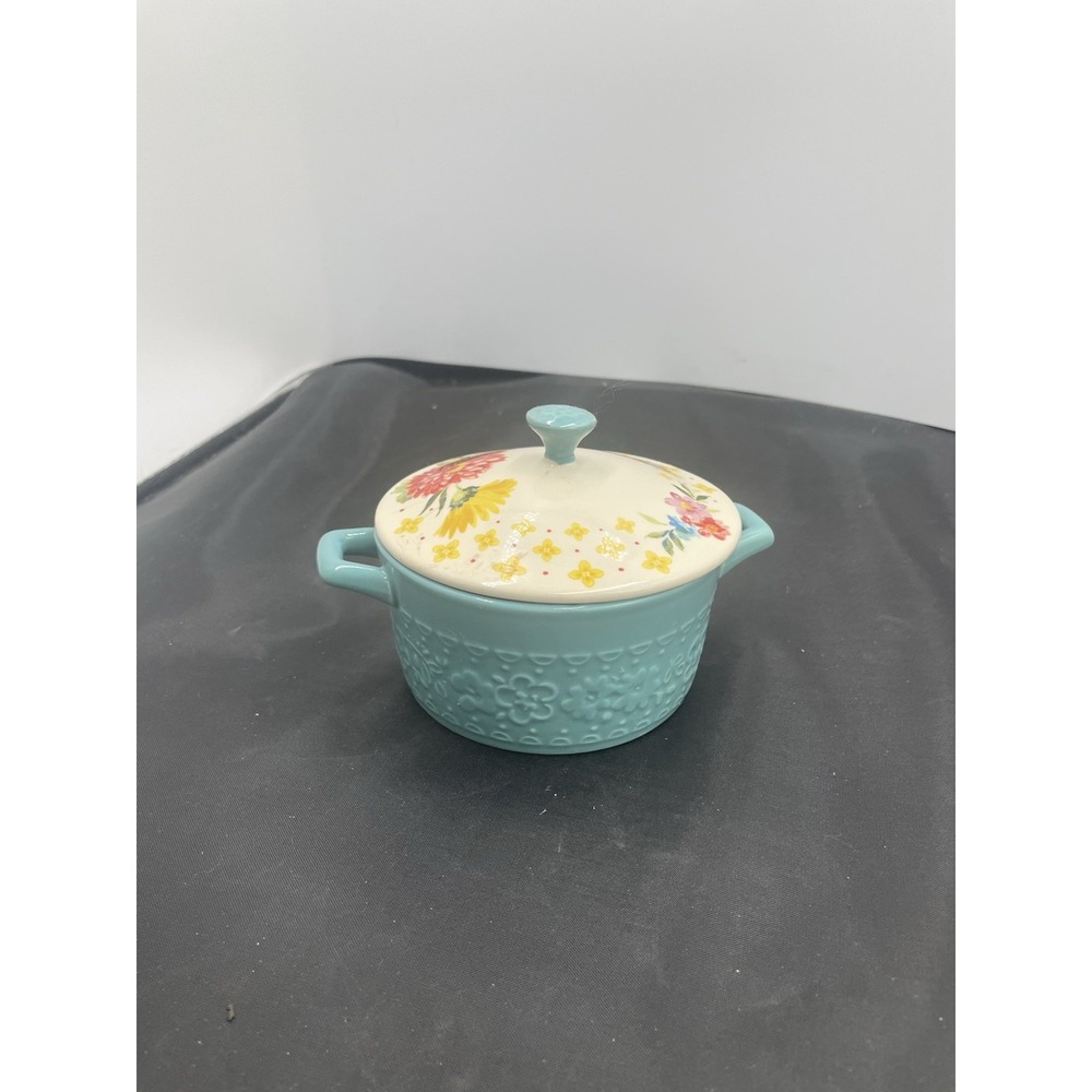 14.4 Oz‎ Pioneer Women Blooming Bouquet Mini Casserole Dish(32mcp)